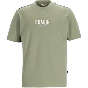 CHASIN' - Mayor - Shirt - Lichtgroen/Wit - Ronde Hals - Halve Mouw