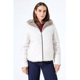 GARCIA - Omkeerbare Jas - Bruin - Imitatiebont - Waterafstotend