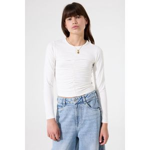 GARCIA - Longsleeve T-shirt - Wit - Viscose/Elastaan