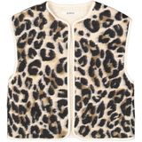 GARCIA - Gilet - Bruin - Leopardprint - 100% Gerecycled Polyester