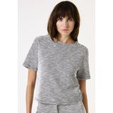 Garcia - I50260 - T-shirt - Gestippeld - Met Korte Mouwen - V-hals