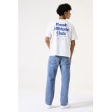 GARCIA - T-shirt - Wit - 50% Katoen 50% Gerecycled Katoen