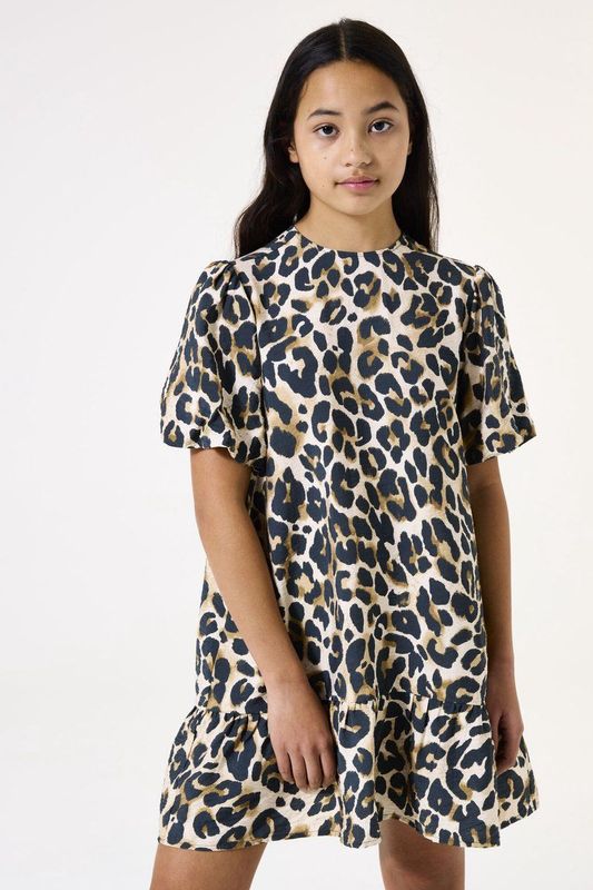 Garcia - Zomerjurk - Almond - Regular Fit - Korte Mouwen