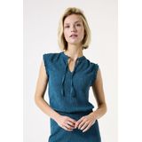 Garcia - Top G50223-5079 - T-Shirt - Blauwgroen - Zacht Materiaal