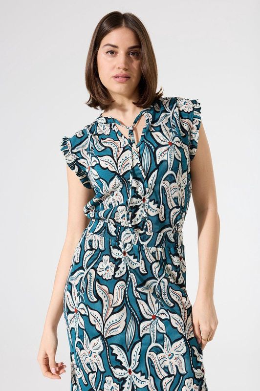 Garcia - G50222 - Blouse - Dierenprint - Mouwloos - Katoen