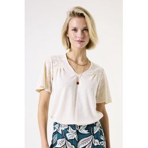 Garcia - G50203 - T-shirt - Dierenprint - Korte Mouwen - V-hals