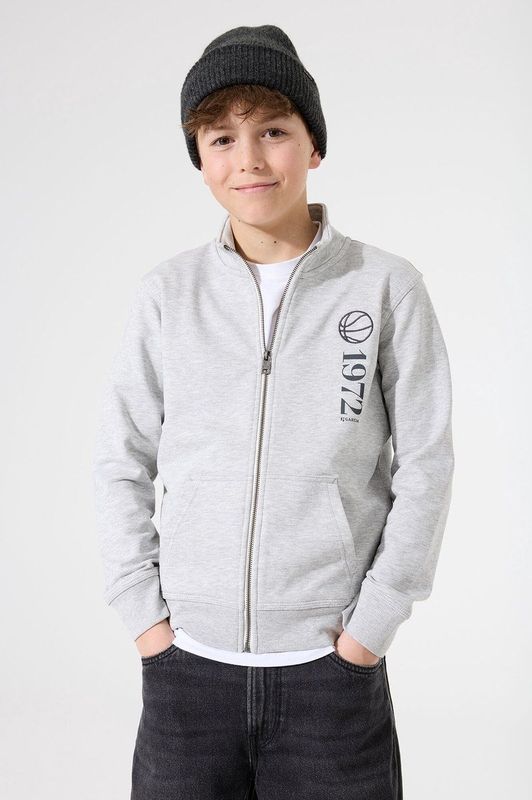 GARCIA - Vest - Grijs - Katoen/Polyester/Viscose