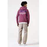 GARCIA - Text Print Hoodie - Rood - Katoen/Gerecycled Polyester