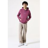 GARCIA - Text Print Hoodie - Rood - Katoen/Gerecycled Polyester