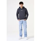 GARCIA - Text Print Sweater - Zwart - Katoen en Gerecycled Polyester