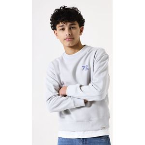 GARCIA Jongens Sweater - Gray - 100% Katoen - Ronde Hals, Lange Mouwen