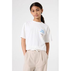 GARCIA - T-shirt - Wit - Katoen - Ronde Hals, Korte Mouwen