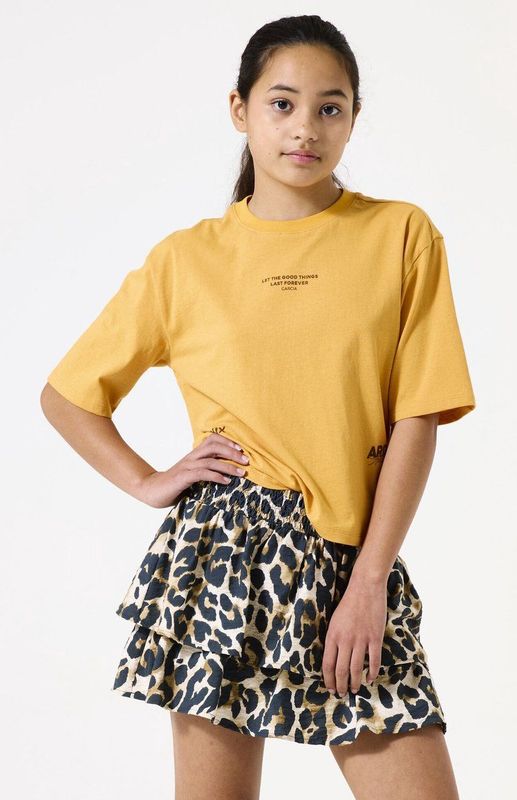 GARCIA - Plooirok - Bruin - Viscose - LENZING™ ECOVERO™