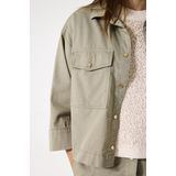 GARCIA - Cropped Jack - Groen - Katoen - Driekwart Mouwen