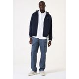 GARCIA - Vest - Blauw - Katoen/Polyester - Capuchon