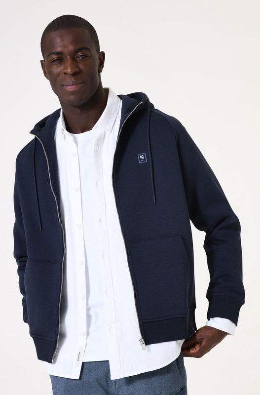 GARCIA - Vest - Blauw - Katoen/Polyester - Capuchon