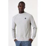 GARCIA - Gebreide Trui - Groen - 70% Katoen 30% Gerecycled Katoen