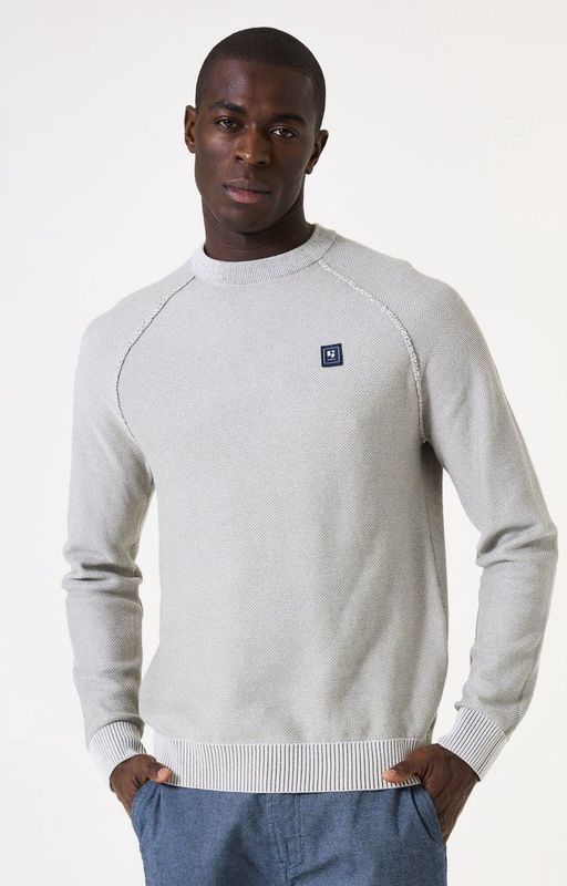 GARCIA - Gebreide Trui - Groen - 70% Katoen 30% Gerecycled Katoen