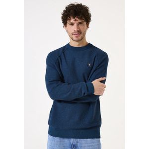 GARCIA - Heren Trui - Blauw - Katoen/Recyclede Katoen