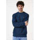 GARCIA - Heren Trui - Blauw - Katoen/Recyclede Katoen