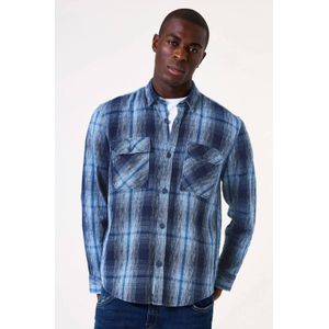 Garcia - Overhemd - Blauw - Relaxed Fit - 100% Katoen