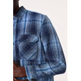 Garcia - Overhemd - Blauw - Relaxed Fit - 100% Katoen