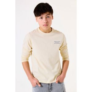 GARCIA - T-shirt - Bruin - Longsleeve - Ronde Hals - Lange Mouwen - Regular Fit