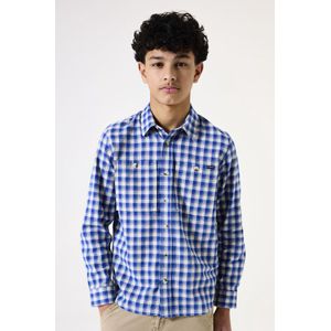 GARCIA - Overhemd - Blauw - 100% Katoen - Oxford Stof