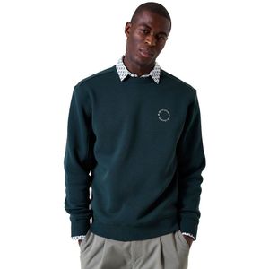 GARCIA - Sweater - Groen - Heren - Ronde Hals - Lange Mouwen - Relaxed Fit