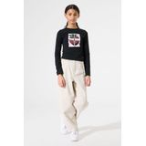 GARCIA - Longsleeve - Zwart - Met Opvallende Borstprint