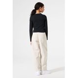 GARCIA - Longsleeve - Zwart - Met Opvallende Borstprint