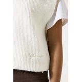 GARCIA - Gebreide Trui - Wit - Acryl, Polyester, Elastaan