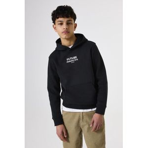 Garcia - Hoodie - Zwart - Katoen - Regular Fit