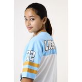 GARCIA - T-shirt - Wit - Katoen - V-hals, Korte Mouwen