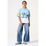 GARCIA - T-shirt - Wit - Katoen - V-hals, Korte Mouwen