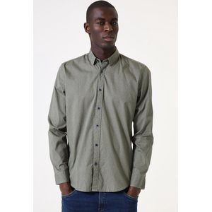 GARCIA - Overhemd - Groen - Katoen