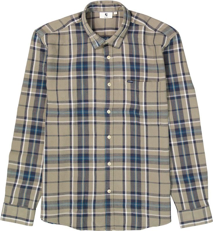 GARCIA - Overhemd - Groen - Katoen