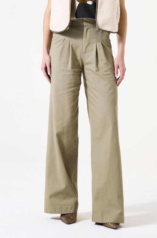 GARCIA H50111 Broek - Groen - Katoen - Wide Fit