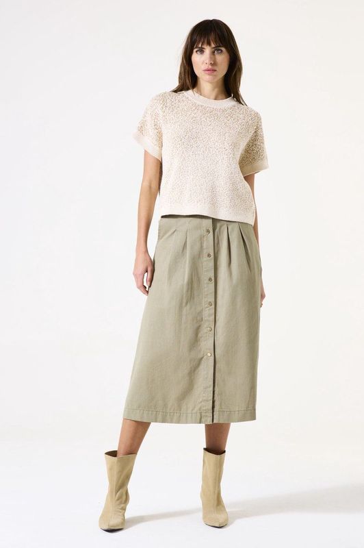 Garcia - H50124 - Midi Rok - Katoen