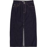 GARCIA - Rok - Blauw - Katoen - Hoge Taille, Knoop- en Ritssluiting