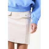 GARCIA - Midi Rok - Wit - Denim - 100% Katoen