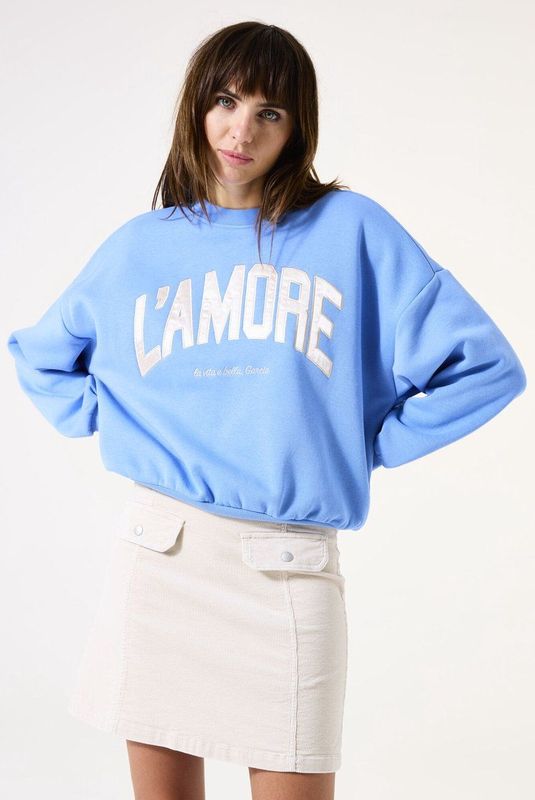 GARCIA - Midi Rok - Wit - Denim - 100% Katoen