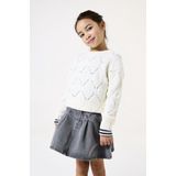 GARCIA - Gebreide Trui - Wit - 72% Viscose 28% Polyester