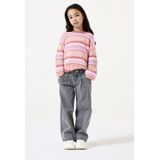 GARCIA - Gebreide Trui - Roze - 65% Polyamide 35% Katoen