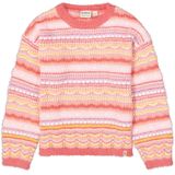 GARCIA - Gebreide Trui - Roze - 65% Polyamide 35% Katoen