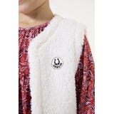 GARCIA - Gilet - Wit - Zacht Teddy - 100% Gerecycled Polyester