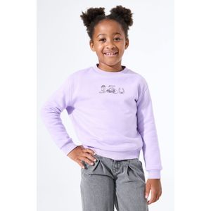 GARCIA - T-shirt - Paars - Longsleeve met Tekstprint