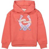 GARCIA - Meisjes Sweater - Roze - Katoen/Polyester - Hoodie met Borstprint
