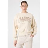 Garcia - Sweater - Roze - Katoen - L'Amore Print