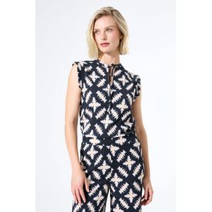 GARCIA - Top - Zwart - 98% Gerecycled Polyester, 2% Elastaan